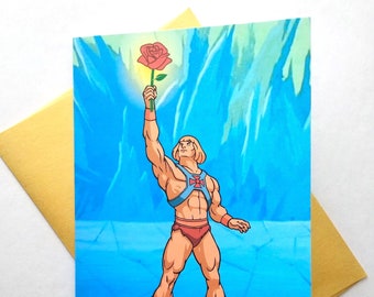 He-man Valentines Anniversary Romance Greeting Card