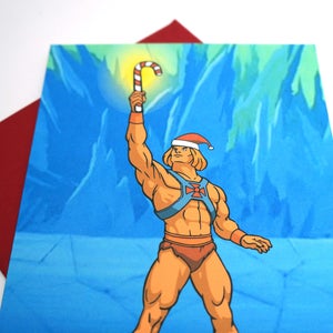 Tarjeta de felicitación navideña He-man Holiday: Individual o Set