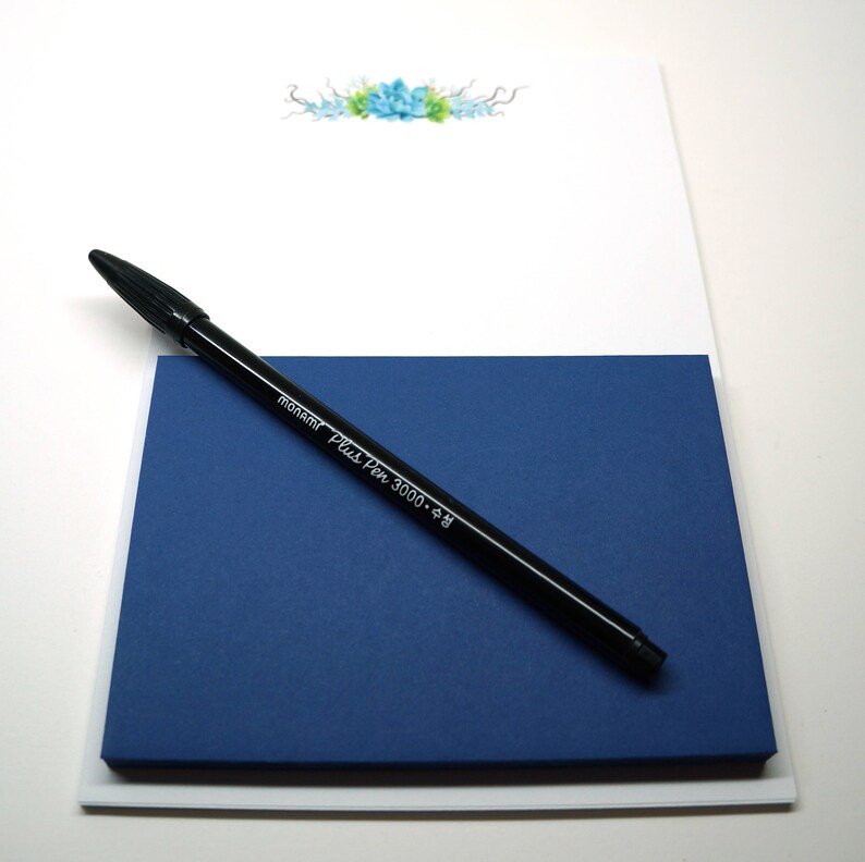 Succulent Watercolor Letter Writing Stationery Kit Free Etsy