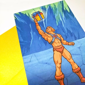 He-man anniversaire cadeau 5 x 7 carte de vœux : livraison gratuite