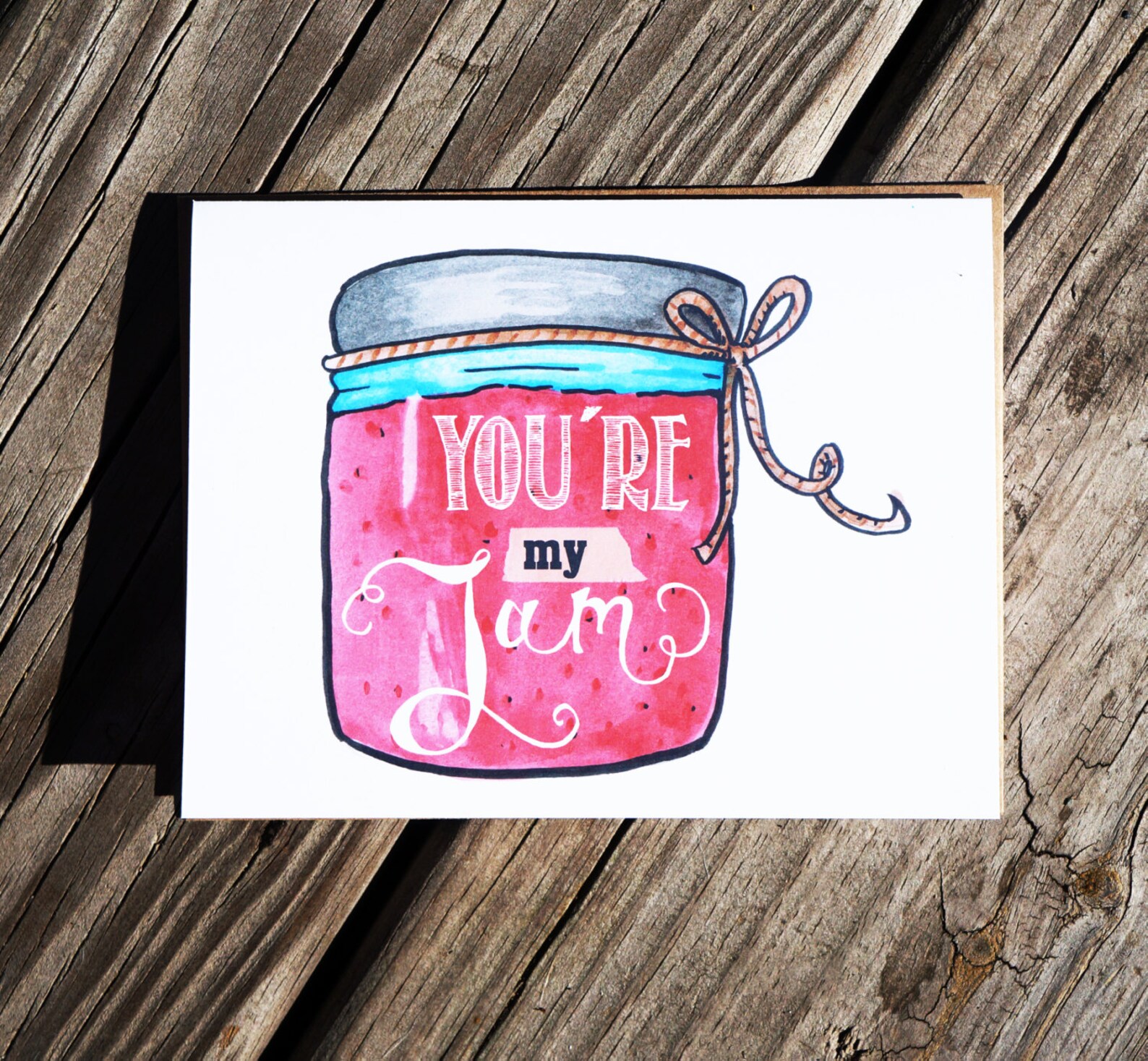 You're My Jam Valentine Greeting Card FREE SHIPPING Etsy