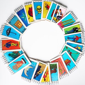 Libreta en miniatura de bingo mexicano - Un cuaderno