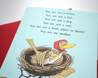 Are You My Mother? Mother's Day Greeting Card : Free Shipping