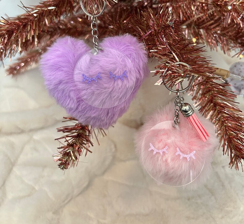 Eyelash Keychain Lashes Keychain Lash Artist Lashes Glitter Lashes Etsy