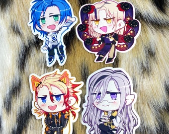 HoloTEMPUS Stickers - Regis Altare, Magni Dezmond, Axel Syrios, Noir Vesper - Hololive / Holostars EN