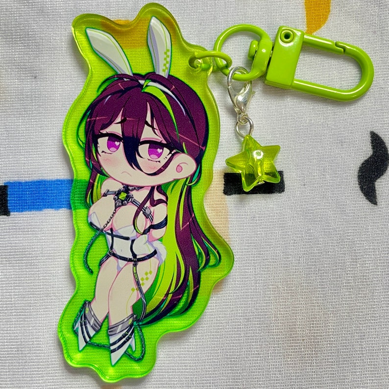 GUILTY Bunny Costume 3 Charms Double-Sided Gradient Acrylic NIKKE Goddess Of Victory image 4