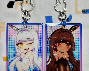 NOIR and BLANC 3" Charms [Double-Sided Gradient Acrylic] - NIKKE Goddess Of Victory