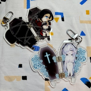 GRAVE and CINDERELLA 3&quot; Acrylic Hinge Charms - NIKKE Goddess Of Victory