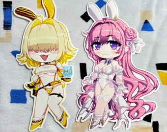 NIKKE BUNNIES 4” Stickers - Elegg, Dorothy - NIKKE: Goddess of Victory