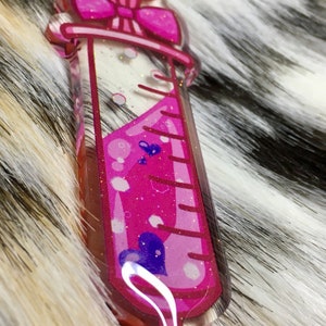 KIRAKIRA SYRINGE Menhera/Yami Kawaii Glitter Charm Double Sided image 3