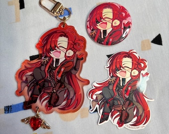 CHUNITHM チュウニズム Lotto Twelve 3" Charms [Double-Sided Gradient Acrylic] ~ Also available in a BUNDLE with a Button and Sticker!