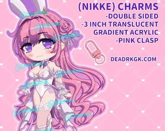 DOROTHY Bunny 3" Charms [Double-Sided Gradient Acrylic] - NIKKE Goddess Of Victory