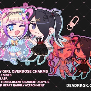 NEEDY GIRL OVERDOSE Needy Streamer Overload 3 Charms Double-Sided Gradient Acrylic image 9