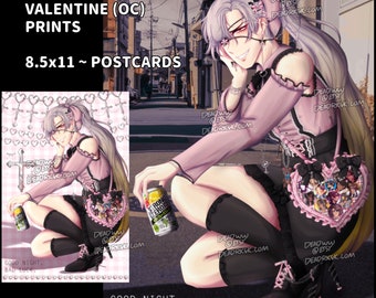 Valentine [OC] Jirai-Kei Prints - "MASS PRODUCTION" - 8.5x11 and 4x6 Postcards