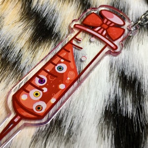 KIRAKIRA SYRINGE Menhera/Yami Kawaii Glitter Charm Double Sided image 7