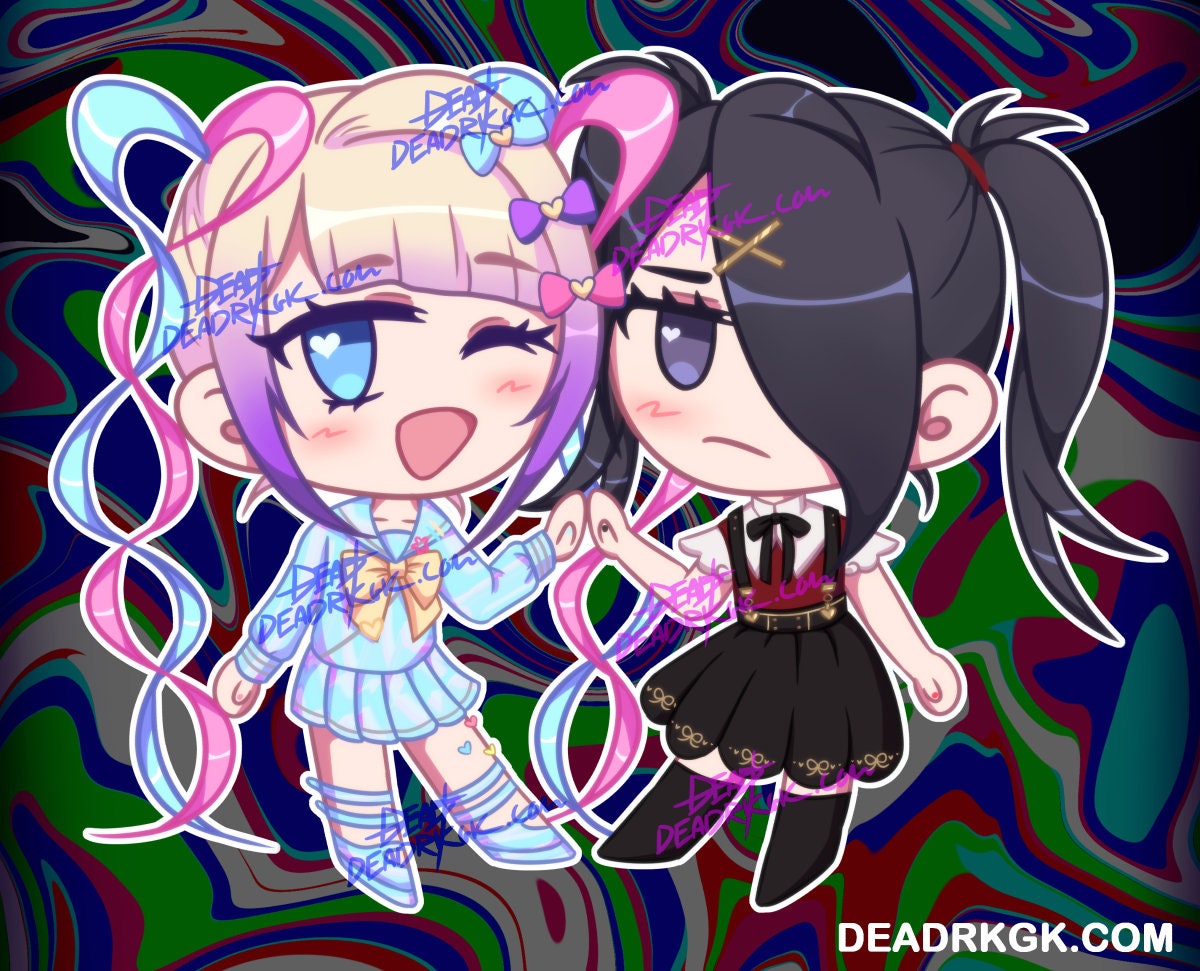 I made Ame and Kangel in gacha club ^ ^ : r/NeedyStreamerOverload