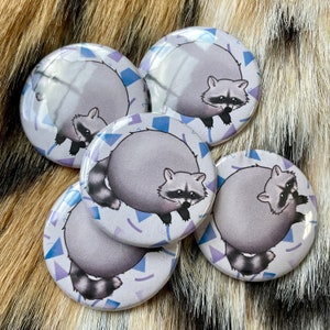 FAT RACCOON 1.5” Buttons