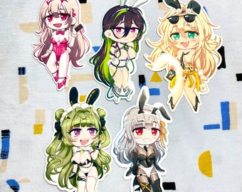 NIKKE BUNNIES 4” Stickers - Viper, Guilty, Rupee, Soda, Modernia - NIKKE: Goddess of Victory