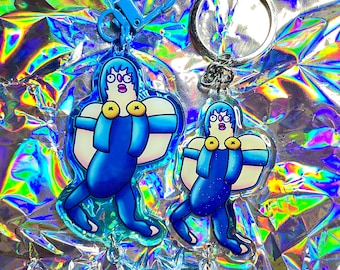 AOBA CAKE 2.5/3" Glitter and Gradient Acrylic Charms [Double Sided] - DMMD