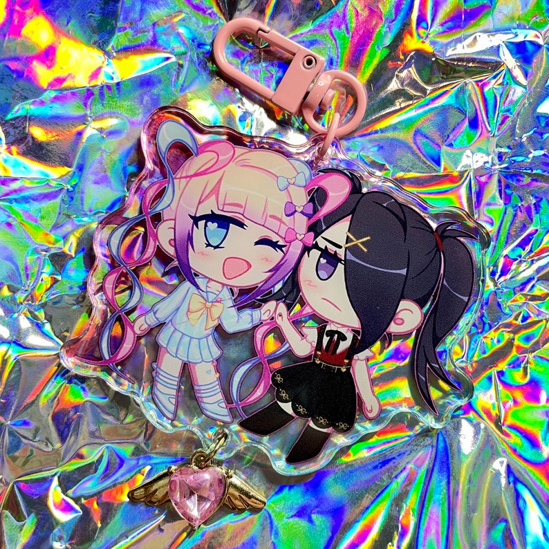 NEEDY GIRL OVERDOSE Needy Streamer Overload 3 Charms Double-Sided Gradient Acrylic image 2