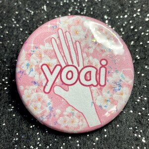 yoai 1.5" Glitter BUTTON