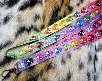 RAINBOW Fat Yoshi LANYARD