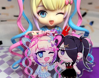 Colgantes KAngel & Ame de 7,6 cm [Acrílico degradado de doble cara] NEEDY GIRL OVERDOSE / Streamer Overload