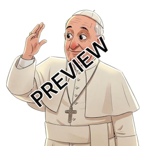 Clipart do Papa Francisco