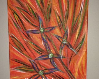 Pinwheel Flowers, Flowers, Pinwheels, Abstract art, Art, Abstract, Ready to Hang