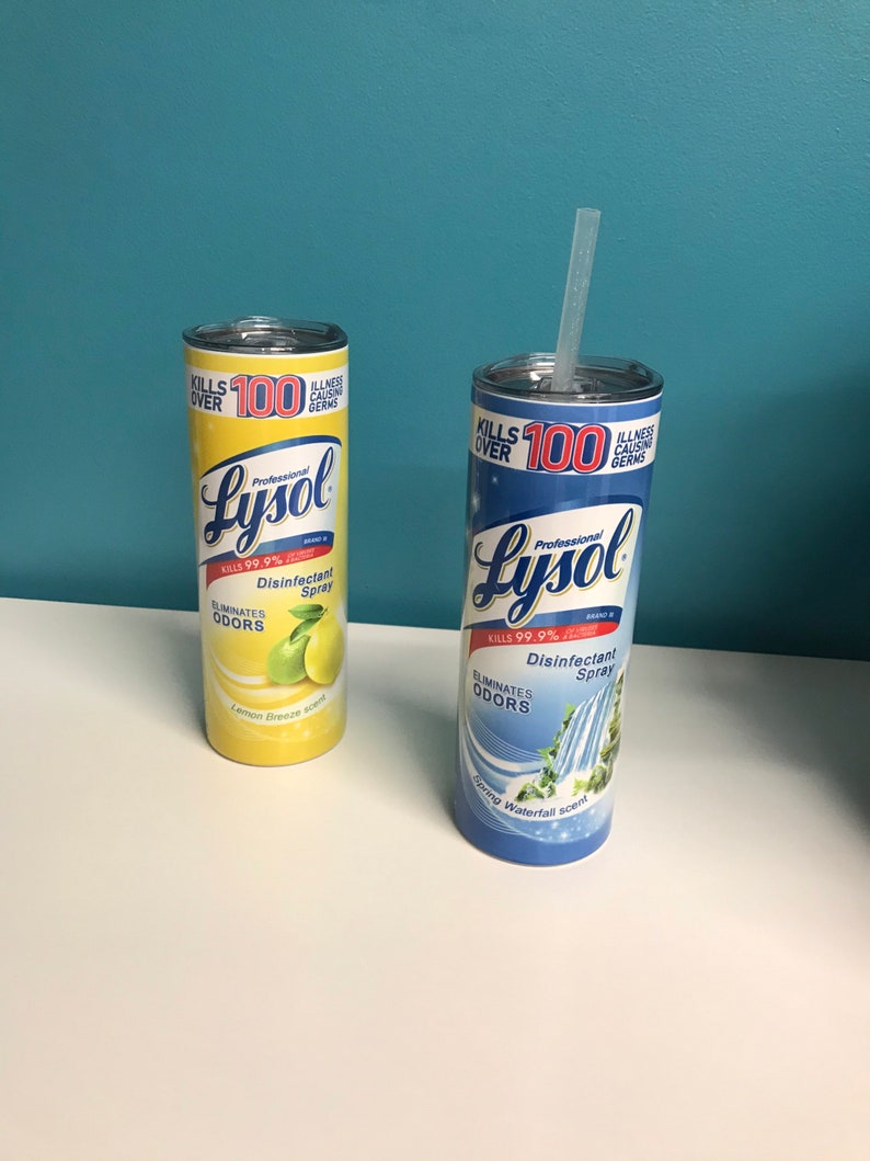 Lysol stainless steel printed skinny tumbler 20oz multiple Etsy