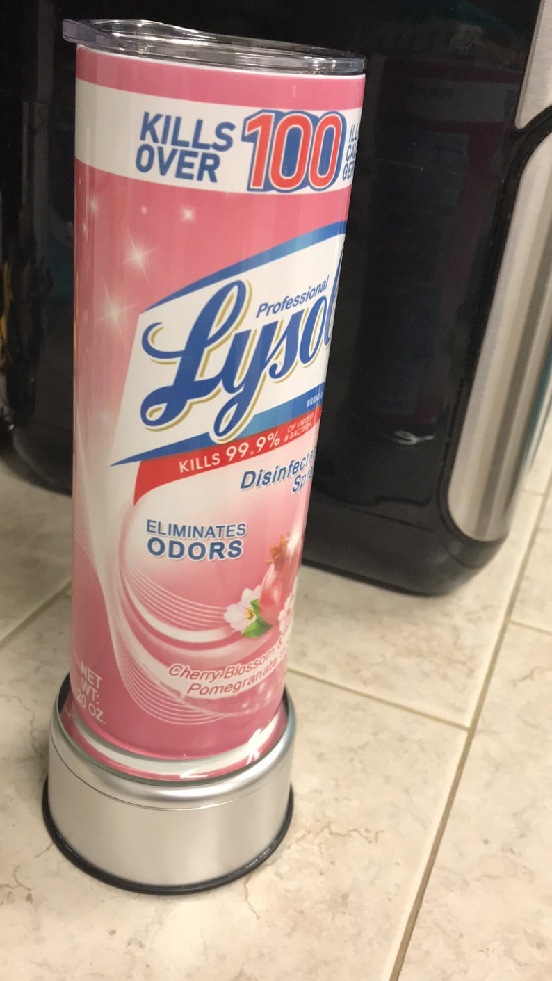 Lysol stainless steel printed skinny tumbler 20oz multiple Etsy