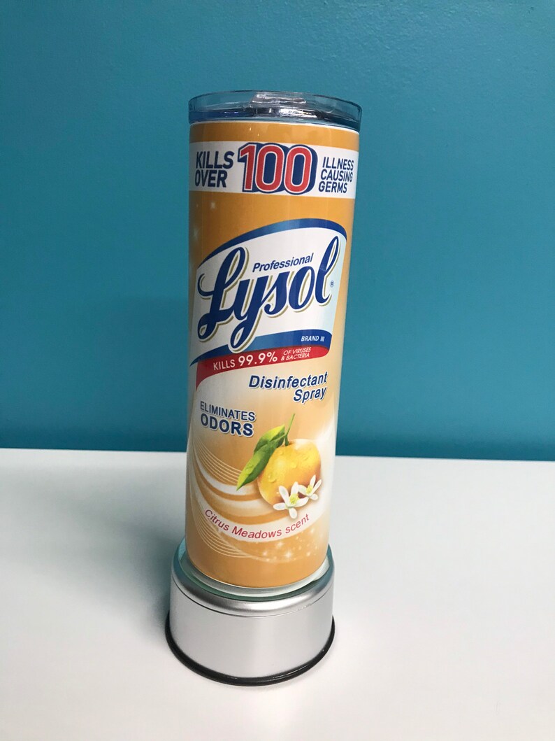 Lysol stainless steel printed skinny tumbler 20oz multiple Etsy