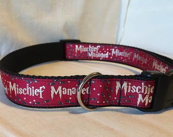 Wizard MM lint hondenhalsband, 1"verstelbaar rood blauw geel groen grijs zilverfolie