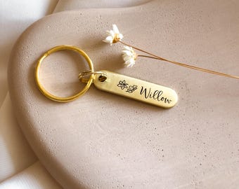 Custom Dog Tag — Laser Engraved Pet ID Tag — Leaf Dog Tag — Brass Dog Tag — Fall Design — Autumn Breeze