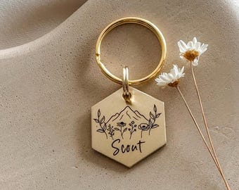 Custom Dog Tag — Laser Engraved Pet ID Tag — Spring Dog Tag — SPRING ADVENTURE
