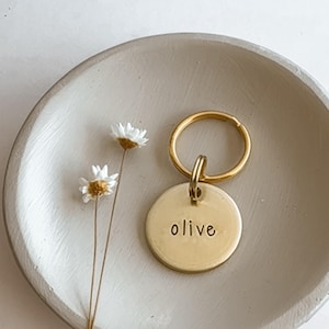 Dog Tag, Pet Id Tag, Personalized Dog Tag, Hand Stamped Dog Tag, Engraved Dog Tag, cat tag, NAME TAG