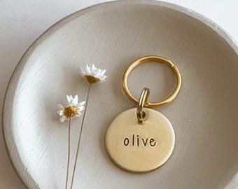 Dog Tag, Pet Id Tag, Personalized Dog Tag, Hand Stamped Dog Tag, Engraved Dog Tag, cat tag, NAME TAG