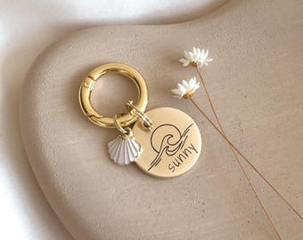 Custom Dog Tag — Laser Engraved Pet ID Tag — Beach Dog Tag — GOLDEN HOUR