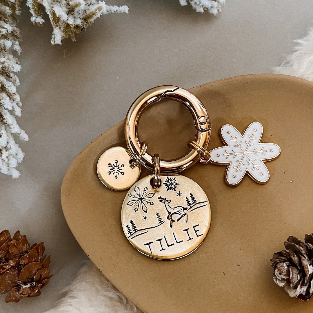 Dog Tag, Pet Id Tag, Personalized Dog Tag, Hand Stamped Dog Tag