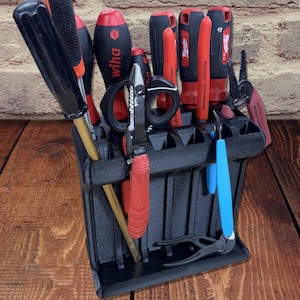 Handy Tool Organizer, Tidy Workshop Tooling Holder, Hobbyist Tool Caddy, Pliers Screwdriver Wrench Rack Combo, Workbench Storage, Engineer