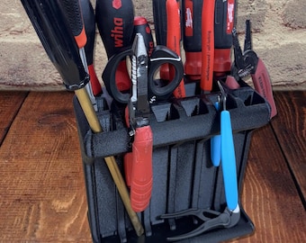 Handy Tool Organizer, Tidy Workshop Tooling Holder, Hobbyist Tool Caddy, Pliers Screwdriver Wrench Rack Combo, Workbench Storage, Engineer