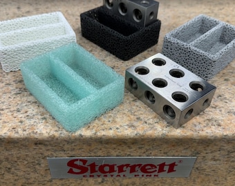 123 Blocks Holder, Toolbox Accessories, Garage Workbench Storage, CNC Tool Holder, Machinist Gift, Workshop Organizer, Mill Tools, Tool Case