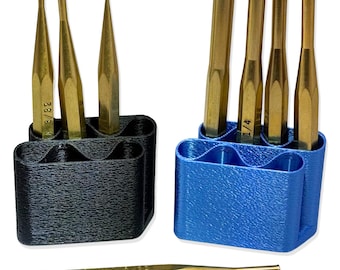 Brass Punch Organizer, Punch Holder, Workbench Storage, Gunsmith Tool Caddy, Punch Set Case, Machinist Tool Holder, DIY Craft Tool Organizer