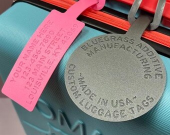 Customized Luggage Tags, Personalized Suitcase Labels, Travel Labels, Nametag for Backpacks, School ID, Bag Tags, Tote Briefcase Handbag Tag