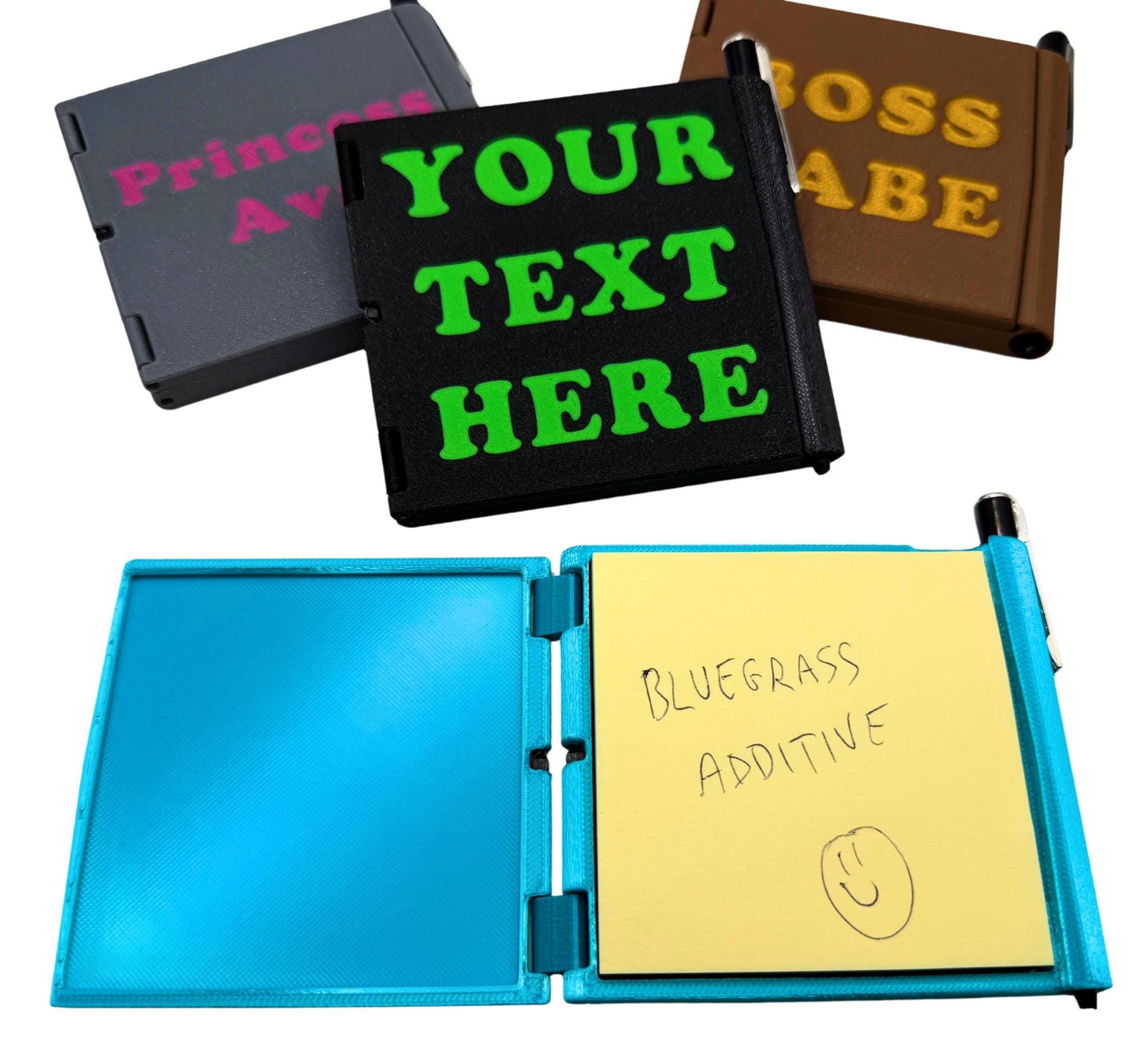 Sticky Notes For Notebook Customizable Two Tone Sticky Notes Notebook With Pen, Personalized ...