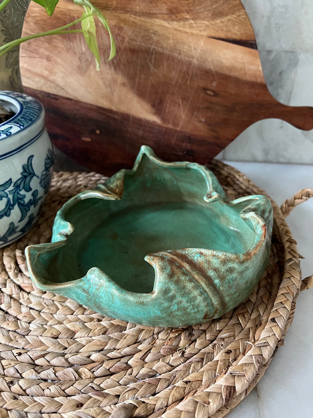 Walker Potteries Vintage Bowl Green