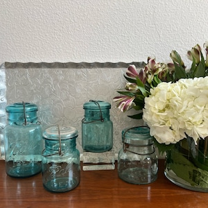 Vintage Ball IDEAL Mason and Atlas Canning Jars - Pints and a Quart | Cottage Core Decor for you! | 1923-33