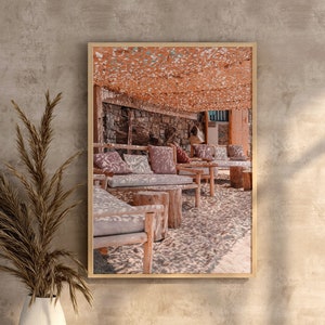 Greece Print, Greece Wall Art, Mediterranean Wall Art, Mykonos Print, Greek Art, Boho Wall Art, Mykonos Pastel Decor, Coastal Wall Art