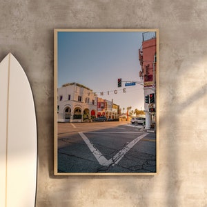 Venice Beach Print | Modern Wall Art, Surfer Vibe Print, California Wall Art, Los Angeles Wall art, Gift Idea Poster, La Venice