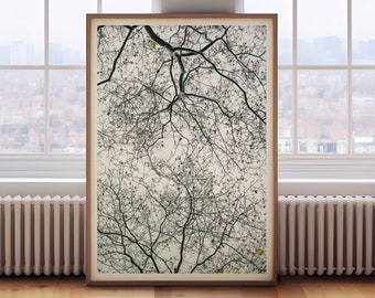 Tree Branches | Gift Idea Poster, Modern Wall Art, Large Wall Art, Tree Branch Print, Tree Posters, Nature Art Gift, Gift for Friend